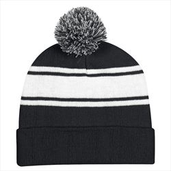 Black with White Stripes